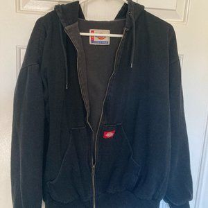 Dickies Waffle-Knit Jacket - Black Zip Up